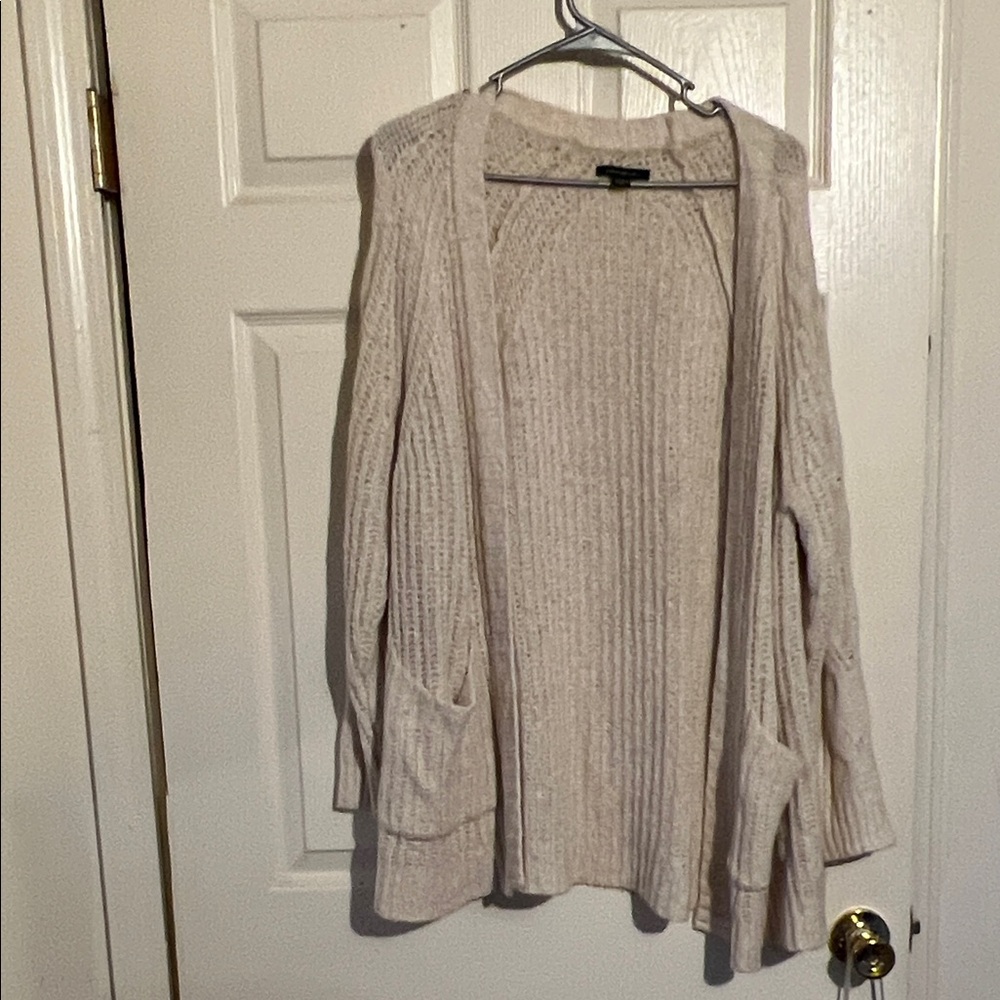 American Eagle Outfitters Beige Cardigan